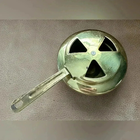 Vintage Small Brass Chafing Dish Warmer - Picture 1 of 6